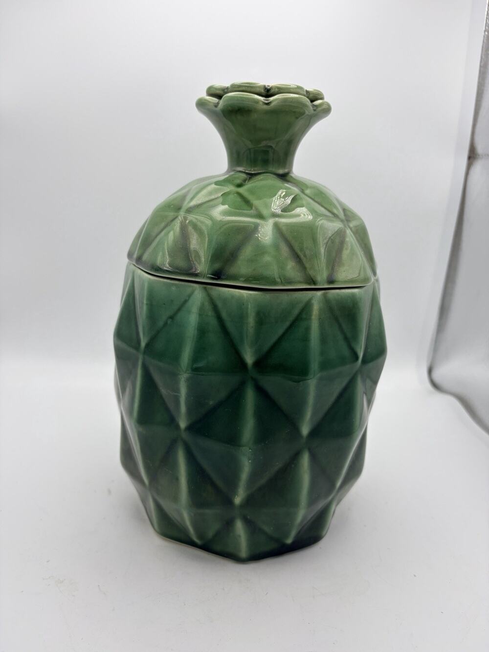 Large Pineapple Canister. Vintage.